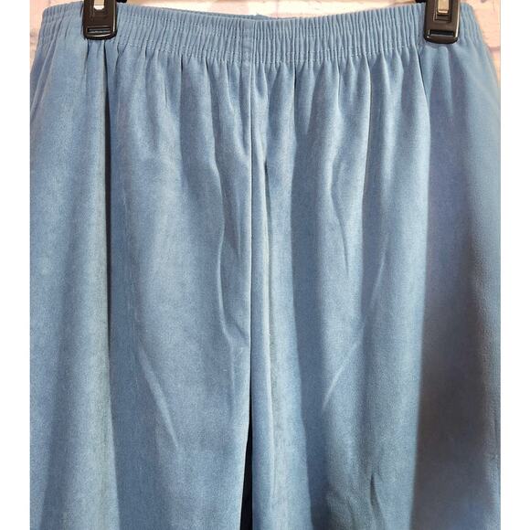 Draper's & Damon's Blue Pleated Pull On Pants PL Lightweight Soft Stretch - Picture 2 of 5